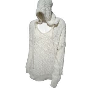 Yahada Women's size S/M Oversized Grungecore Popcorn Chunky Textured Hoodie